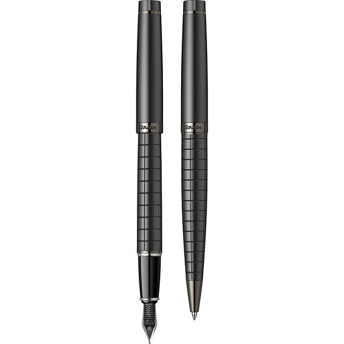 Juego de pluma estilográfica y bolígrafo Honour 38, plumín M, negro mate. 3