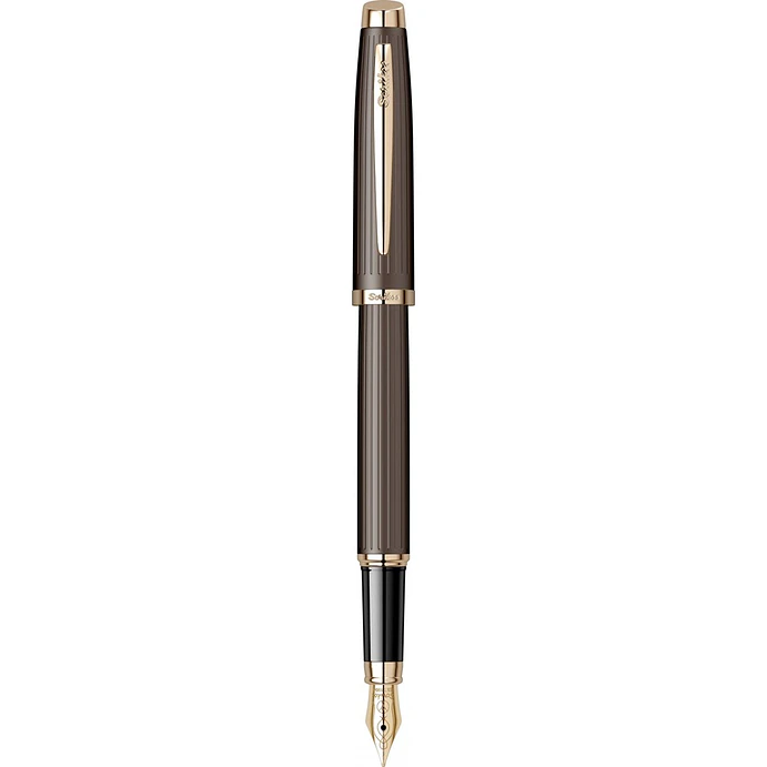 Pluma estilográfica Oscar 39 con plumín M, oro rosa. 1