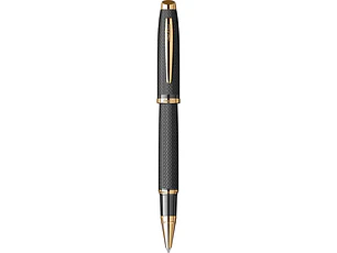 Bolígrafo roller 390 negro mate y dorado