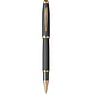 Bolígrafo roller 390 negro mate y dorado - Miniatura 1