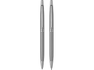 Juego de bolígrafo y portaminas SCRIKSS 711L, cromado