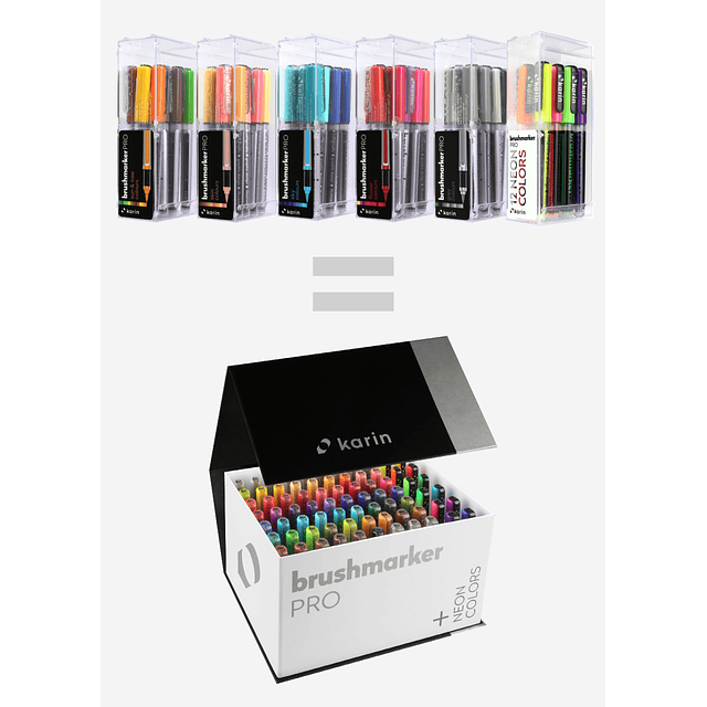 BrushmarkerPRO | MegaBoxPLUS | 72 colores + 3 Blenders 