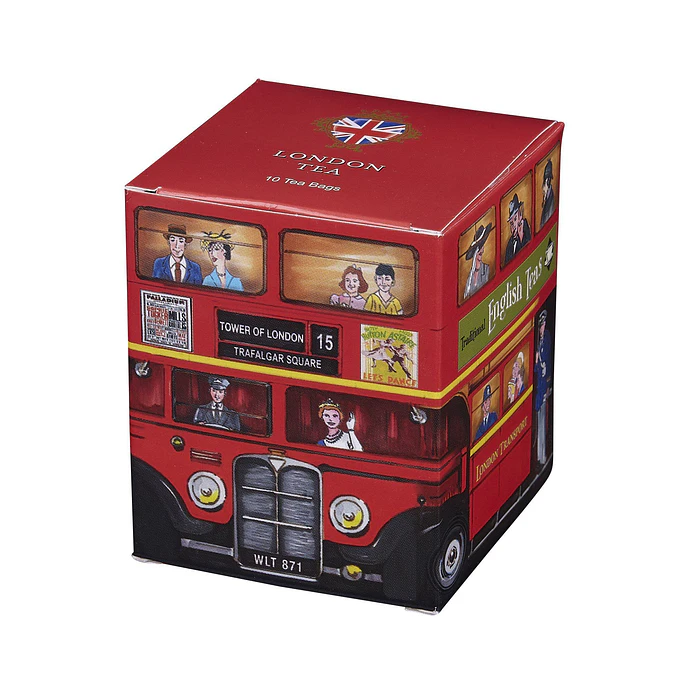 Great British Red Bus London Caja de 10 bolsitas de té 3