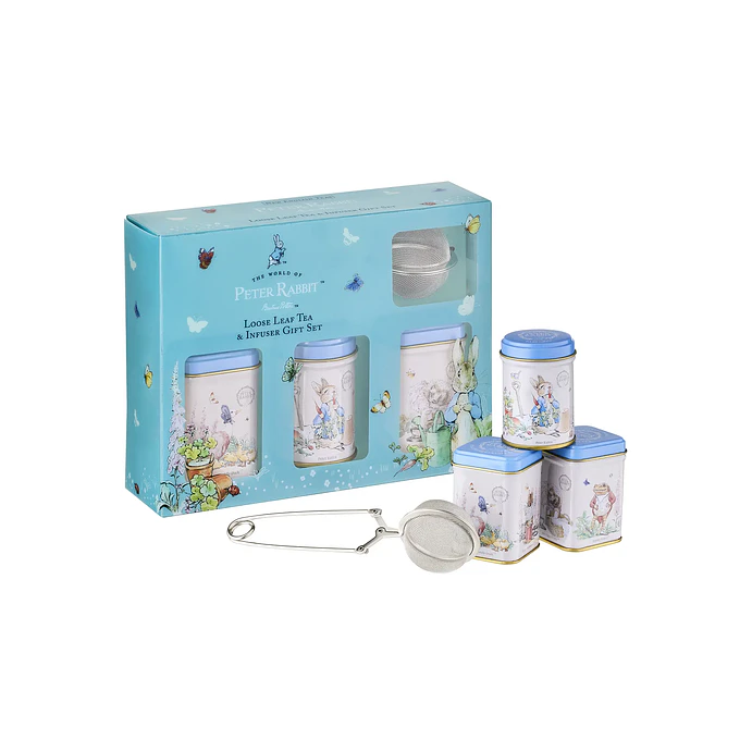 Beatrix Potter Set de regalo de mini latas de té e infusor 2