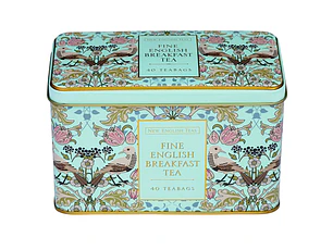 Song thrush, lata verde menta de 40 bolsitas de té EB