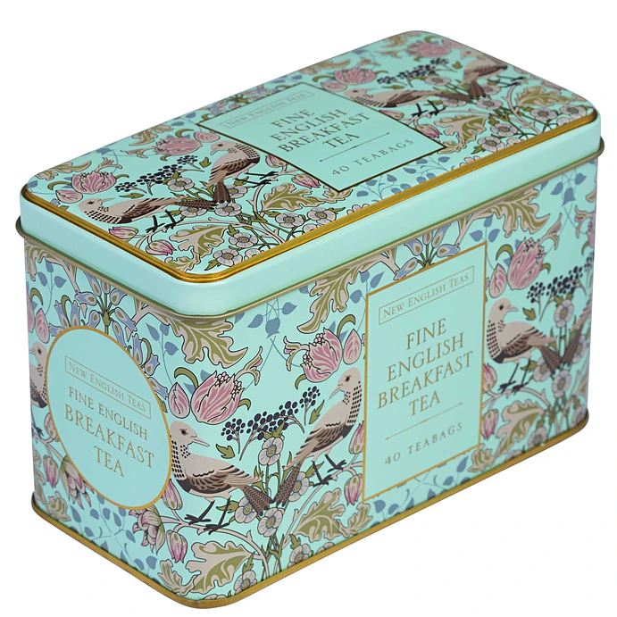 Song thrush, lata verde menta de 40 bolsitas de té EB 2