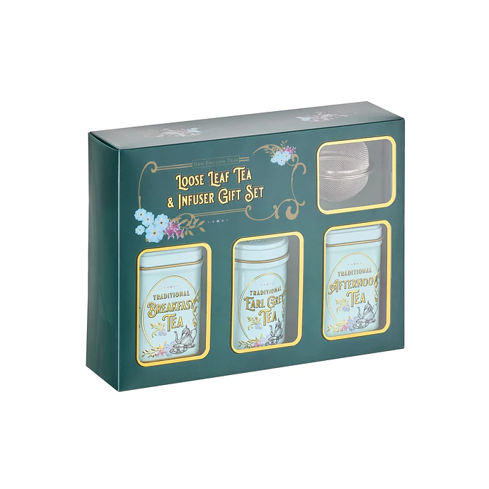 Vintage Victorian - Set de regalo de mini lata de té e infusor 3