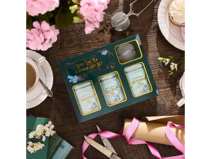 Vintage Victorian - Set de regalo de mini lata de té e infusor