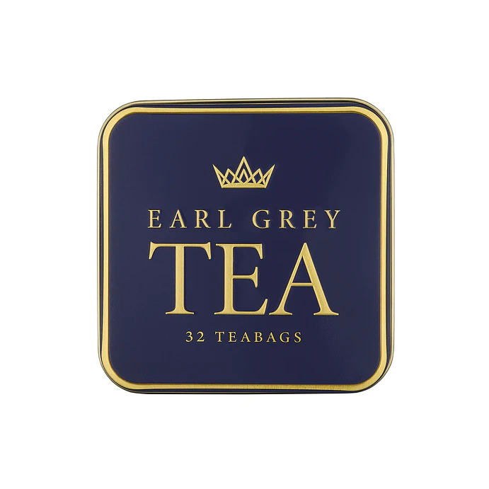 Lata de 32 bolsitas de té Earl Gray 4