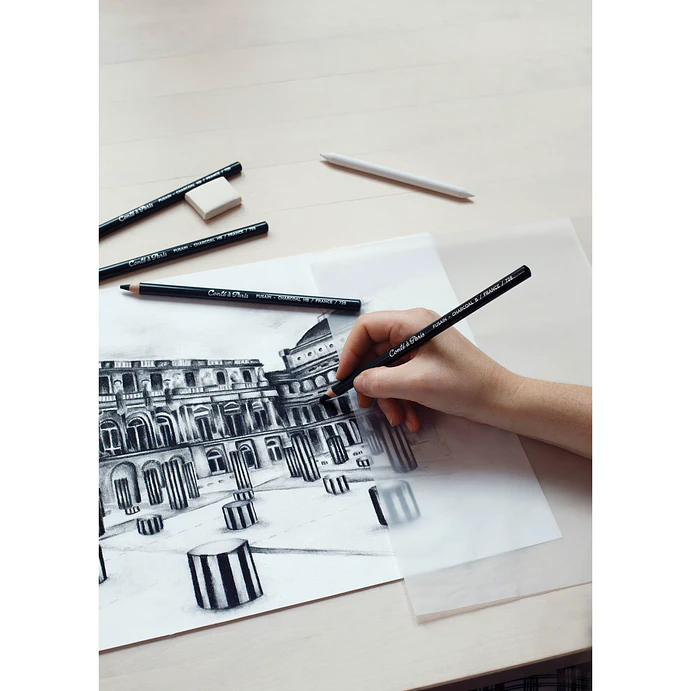 Lápiz de dibujo Conté à Paris 728 - Carbón 5