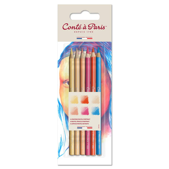 Lápices pastel Conté à Paris - Juego de 6 colores. Retrato 1