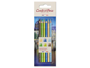 Lápices pastel Conté à Paris - Juego de 6 colores. Paisaje