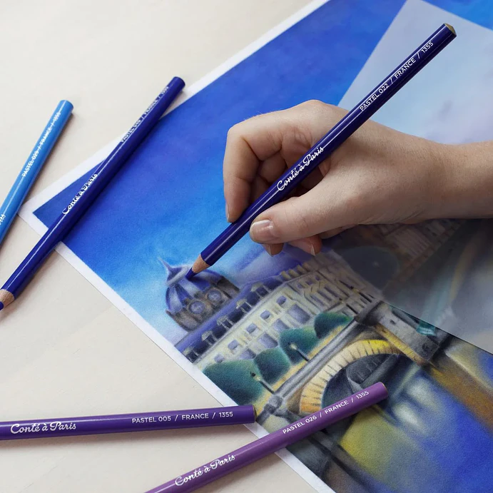 Lápices pastel Conté à Paris - Juego de 6 colores. Paisaje 2