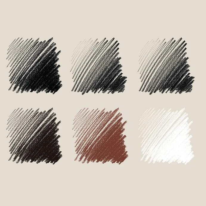 Lápices pastel Conté à Paris - Juego de 6 colores. 