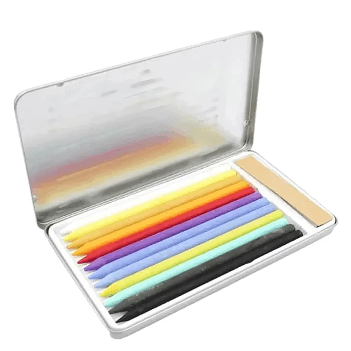 Lápices De Colores Sin Madera En Tonos Pastel ATL 12 Piezas 3