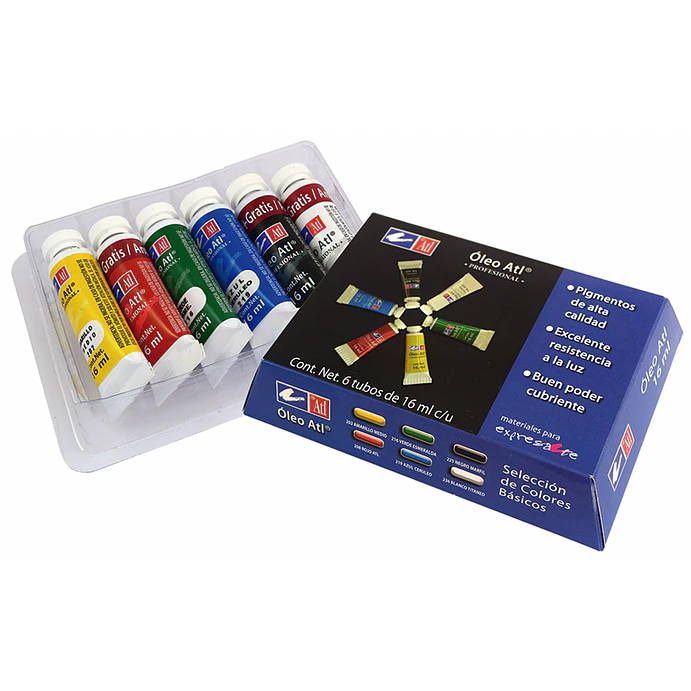 PINTURA ÓLEO 16 ml 6 unidades