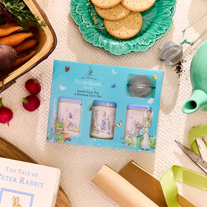 Beatrix Potter Set de regalo de mini latas de té e infusor 1
