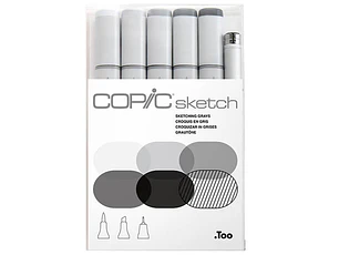 Copic Sketch Set de 6 - Sketching Grays