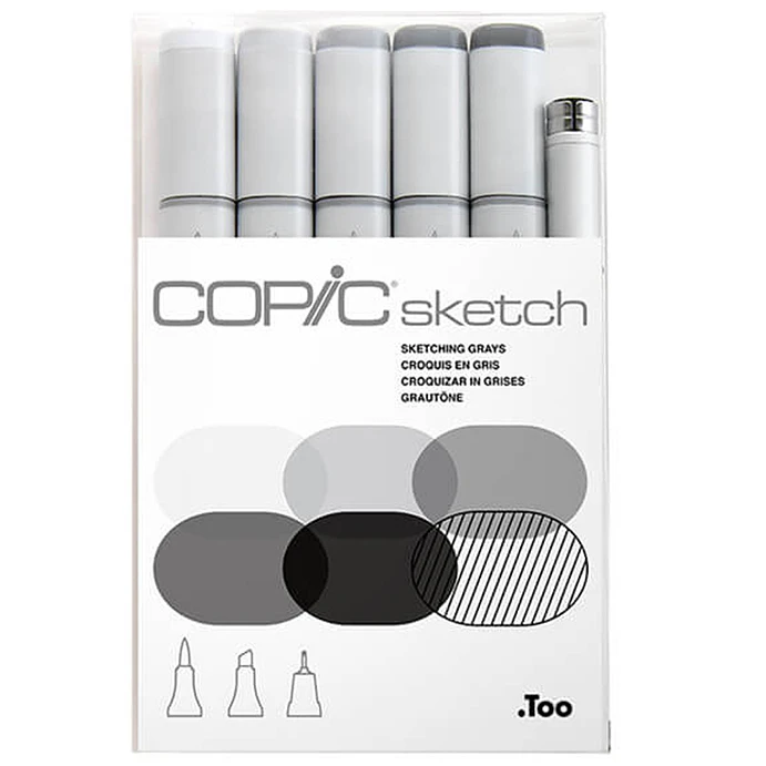 Copic Sketch Set de 6 - Sketching Grays 1