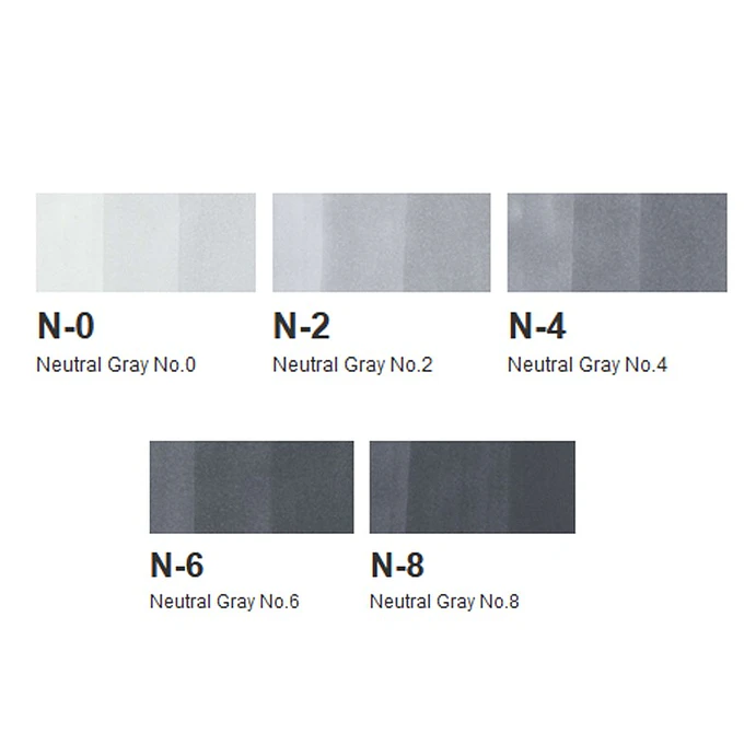 Copic Sketch Set de 6 - Sketching Grays 2