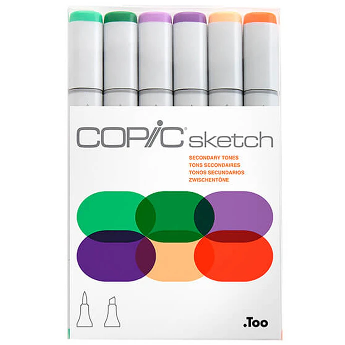 Copic Sketch Set de 6 - Secondary Tones 1