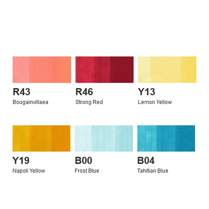 Copic Sketch Set de 6 - Perfect Primaries 2