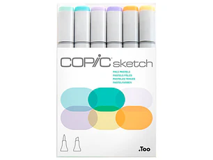 Copic Sketch Set de 6 - Pale Pastels