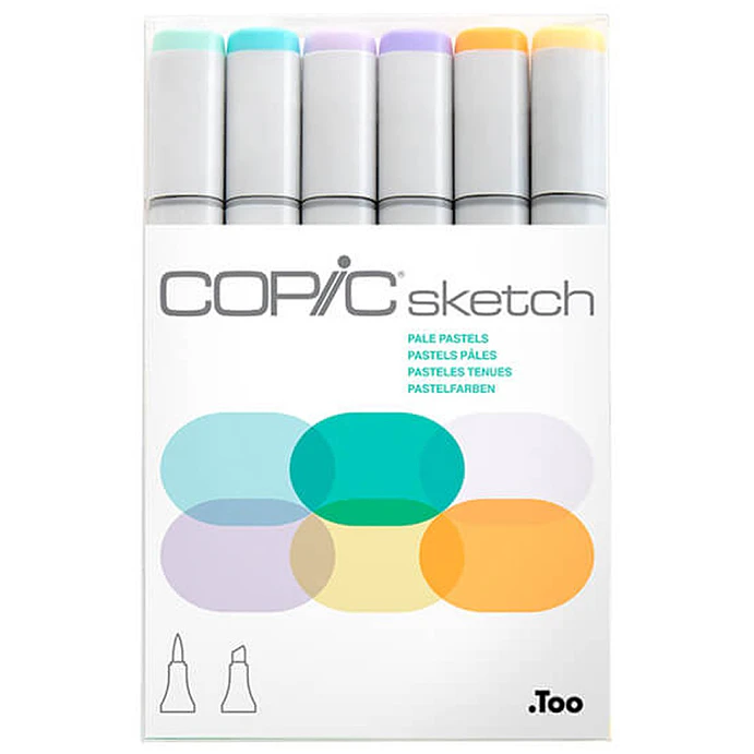 Copic Sketch Set de 6 - Pale Pastels 1