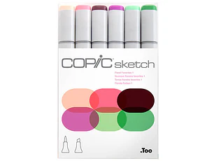 Copic Sketch Set de 6 - Floral Favorites 1