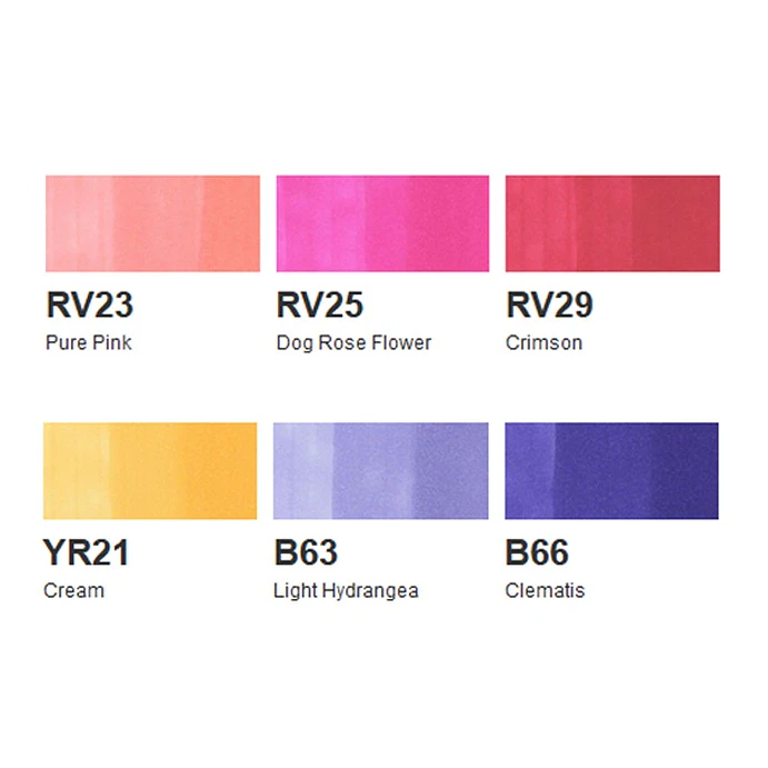 Copic Sketch Set de 6 - Floral Favorites 2 2