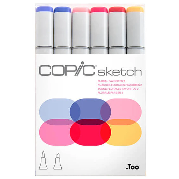 Copic Sketch Set de 6 - Floral Favorites 2 1