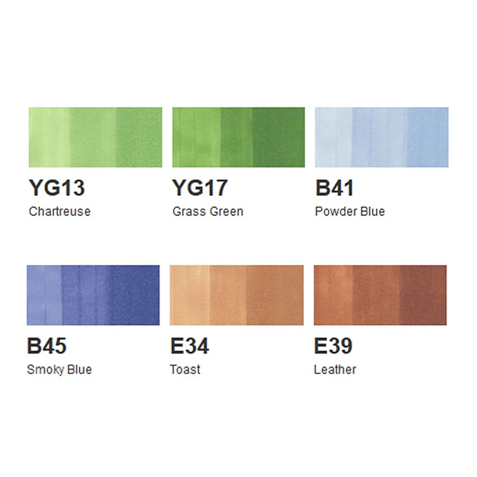 Copic Sketch Set de 6 - Earth Essentials 2
