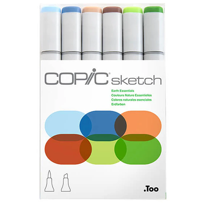 Copic Sketch Set de 6 - Earth Essentials 1