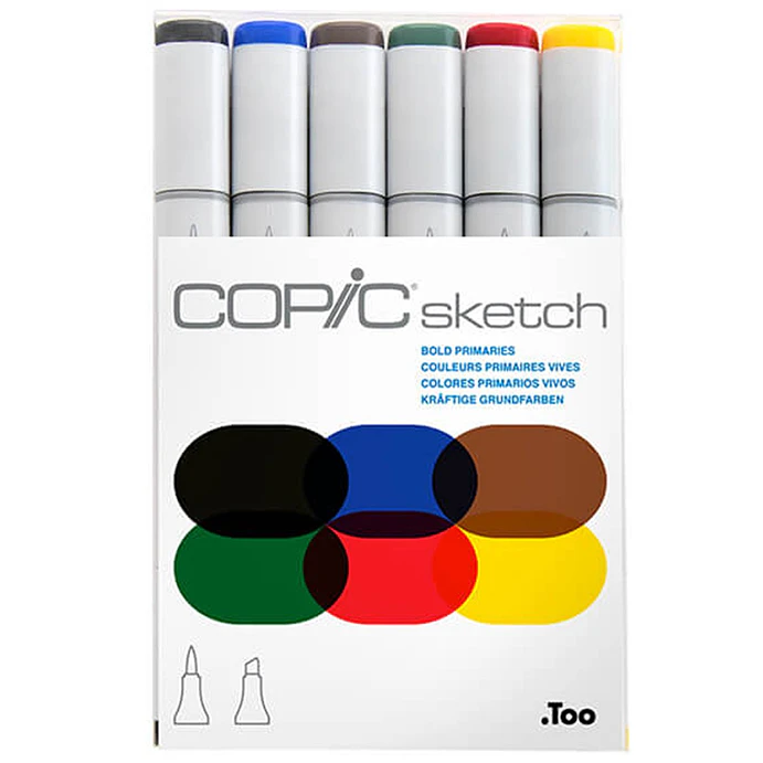 Copic Sketch Set de 6 - Bold Primaries 1