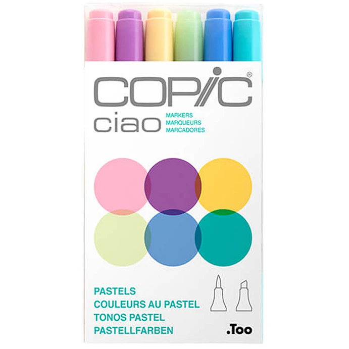 Copic Ciao Markers Set de 6 - Colores Pastel 1