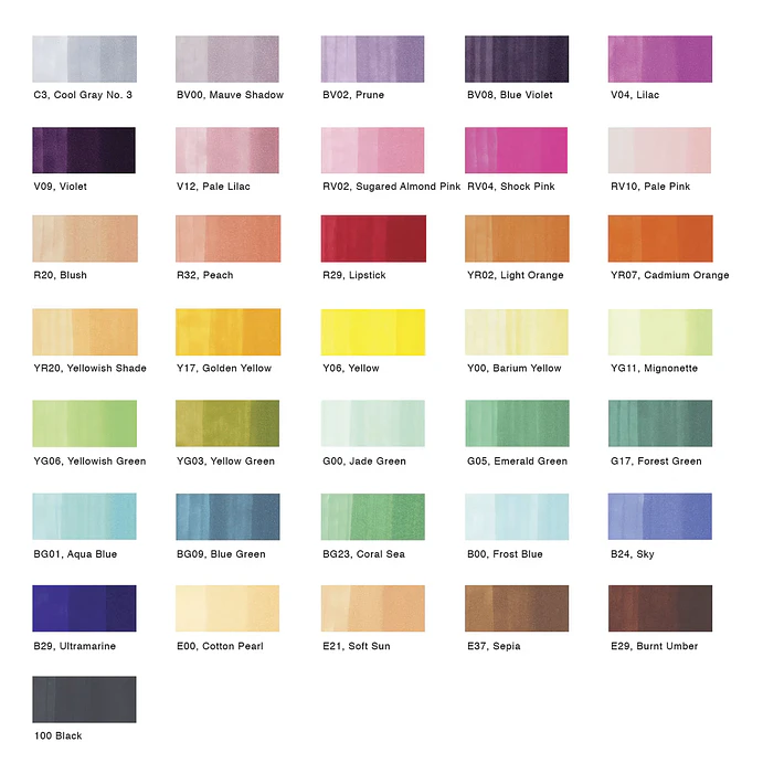 Copic Ciao - Set 36 Marcadores Color A 3
