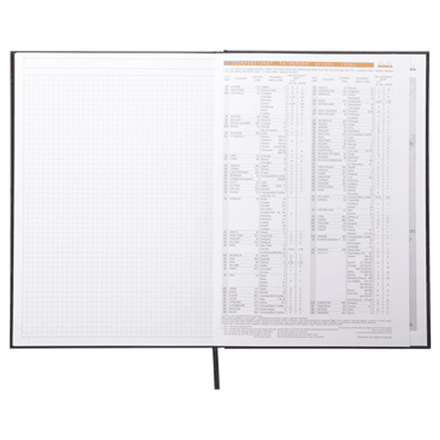 Cuaderno de tapa dura - (2 tamaños)  cuadros 5x5