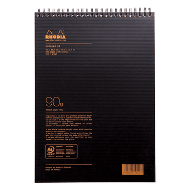 Rhodiactive NotePad - (2 formatos) 21 x 29,7 cm