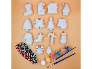 15 Adornos para Árbol de Navidad Variados + PINTURA