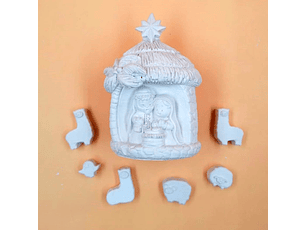 Mini Pesebre de Navidad + PINTURA
