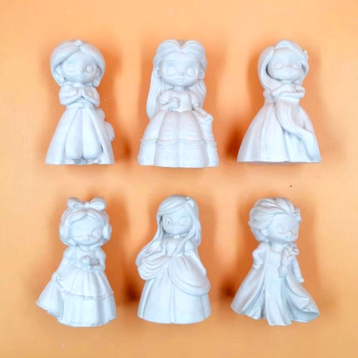 6 Princesas Disney de Yeso + PINTURA 4