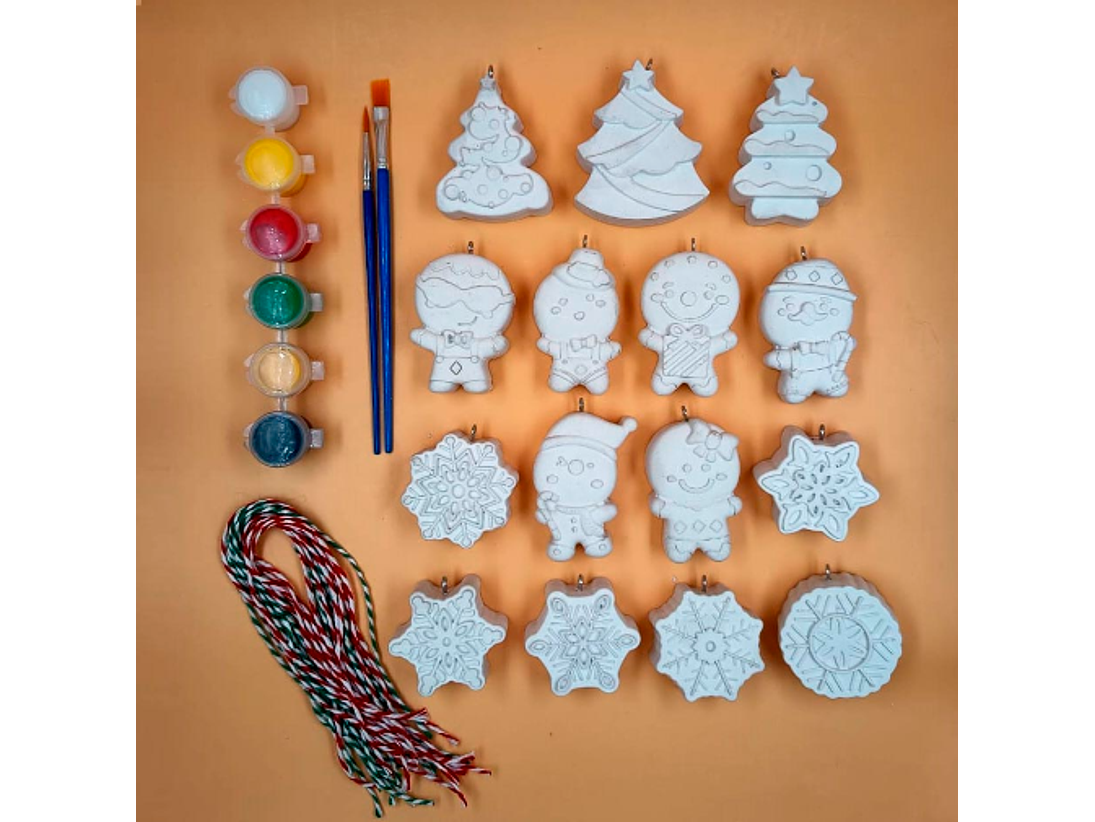 15 Adornos para Árbol de Navidad + PINTURA 1