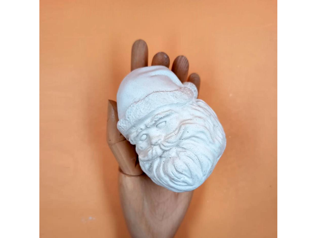 Cabeza Viejito Pascuero de Yeso 3