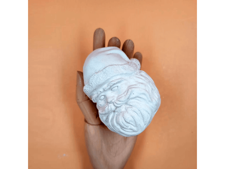 Cabeza Viejito Pascuero de Yeso 3