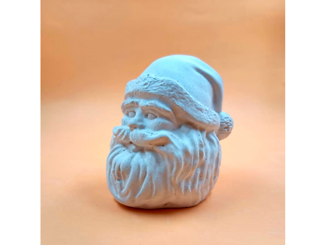 Cabeza Viejito Pascuero de Yeso 1