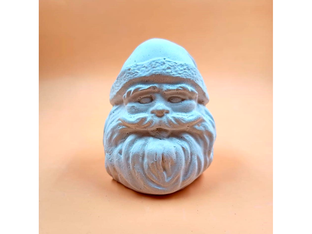 Cabeza Viejito Pascuero de Yeso 4