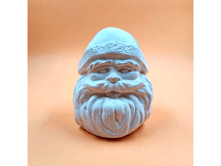 Cabeza Viejito Pascuero de Yeso 4