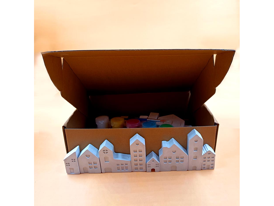 22 Mini Casas de Yeso + PINTURA 5