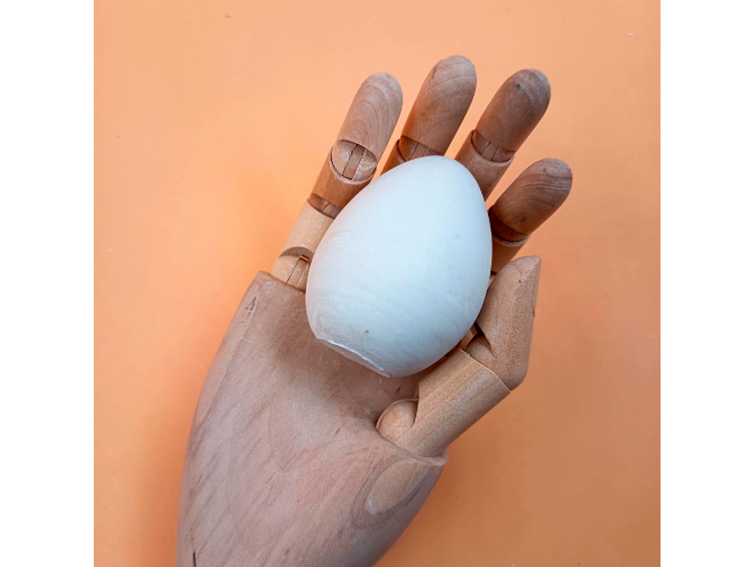 Huevito Solido de Yeso 4