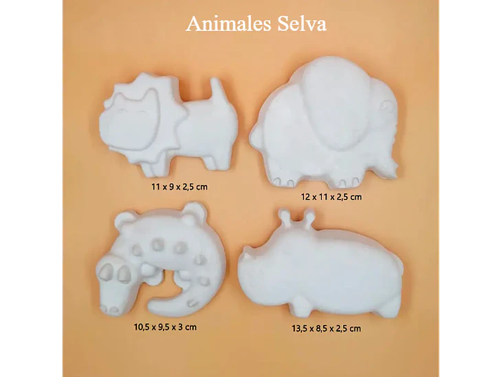 Animales Selva / Set 4 Figuras 1